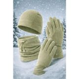 SINGLE SWORD Polar Bere Eldiven Boyunluk Seti – Unisex BEJ