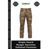 Single Sword Rüzgar Geçirmez Softshell Pantolon Avcı Pantolonu Hediye Seçeneği Dis Giyim