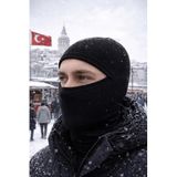 Single Sword Single Sword Army Termal Kar Maskesi Erkek&Kadın Balaklava, Siyah