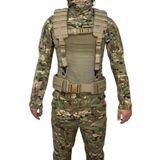 Single Sword Single Sword Askılı Molle Kemer Açık Hücum Yeleği, Bej