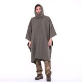 Single Sword Single Sword Çantalı Su Geçirmez Askeri Kadın&Erkek Panço Yağmurluk, Kamuflaj, Haki, Xxs