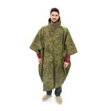 Single Sword Single Sword Çantalı Su Geçirmez Askeri Kadın&Erkek Panço Yağmurluk, Kamuflaj, Kamuflaj, Xxs