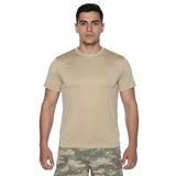 Single Sword Single Sword Kısa Kol Microfiber T-Shirt Askeri Ve Outdoor Microfiber Üst Içlik Fanila Tişört, Bej, M
