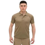 Single Sword Single Sword Kısa Kollu Taktik Polo Yaka Tişört, Bej, S