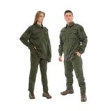 Single Sword Single Sword Outdoor Unisex Kışlık Gömlek&Pantolon Alt Üst Takım, Haki, M