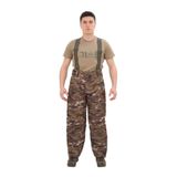 Single Sword Single Sword Softshell Su Geçirmez Içi Polarlı Salopet Pantolon, Multicam, 3Xl