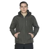 Single Sword Single Sword Su Geçirmez Outdoor Softshell Taktik Erkek Mont, Haki, M