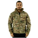 Single Sword Single Sword Su&Rüzgar Geçirmez Outdoor Softshell Kışlık Erkek Mont (Kapüşonlu), Multicam, L