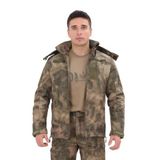 Single Sword Single Sword Su&Rüzgâr Geçirmez Kapüşonlu Softshell Kışlık Erkek Mont, Atacs, M