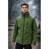 Single Sword Single Sword Taktik Outdoor Softshell Yağmurluk Mont – Suya Dayanıklı, Kapüşonsuz Haki, Haki, Xl