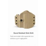 Single Sword Single Sword Tüm Tabancalar Için Ayarlanabilir Vida Sistemli Universal Genel Kelebek Tabanca Kılıfı, Bej