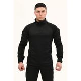 Single Sword Siyah Taktik Combat Operasyon Tşörtü
