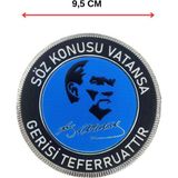 Single Sword Söz Konusu Vatansa Gerisi Teferruattır" Cırtlı Arma Patch 9,5