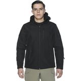 Single Sword Su&rüzgar Geçirmez Outdoor Softshell Kışlık Erkek Mont (Kapüşonlu) - Siyah