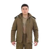Single Sword Su&Rüzgar Geçirmez Outdoor Softshell Kışlık Erkek Mont (Kapüşonlu)