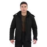 Single Sword Su&Rüzgâr Geçirmez Kapüşonlu Softshell Kışlık Erkek Mont