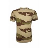 Single Sword Sword Bisiklet Yaka Kısa Kollu Kamuflaj Erkek T-Shirt Single, Ç.Kamuflaj, S