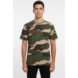 Single Sword Sword Bisiklet Yaka Kısa Kollu Kamuflaj Erkek T-Shirt Single, Usa, S