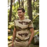 SINGLE SWORD Sword Bisiklet Yaka Kısa Kollu Kamuflaj Erkek T-Shirt Single