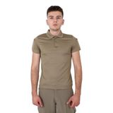 Single Sword Tactical Kısa Kollu Polo Yakalı Bej Tşört