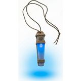 Single Sword Tactical Signal Light Kask ve Boyun Asmalı Pilli Taktik Sinyal Lambası 12 cm - Mavi