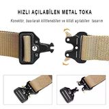 Single Sword Tıger Sahra 115 Cm Palaska Taktik Kemer