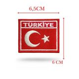 Single Sword Türkiye Yazılı Nakış Türk Bayrağı