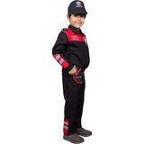 Single Sword Unisex Çocuk Polis Kıyafeti (Şapka, Gömlek, Pantolon Takımı) - Model: Yunus | Beden: 6 - Kırmızı - Koyu Kırmızı - 6 Yaş