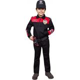 Single Sword Unisex Çocuk Polis Kıyafeti (Şapka, Gömlek, Pantolon Takımı) - Model: Yunus | Beden: 8 - Kırmızı - Koyu Kırmızı - 8 Yaş