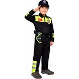 Single Sword Unisex Çocuk Polis Kıyafeti (Şapka, Gömlek, Pantolon Takımı) - Renk: PLS | Model: Trafik Polisi | Beden: 2 - Sarı - 1 - 2 Yaş