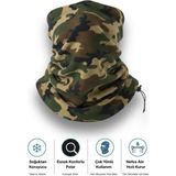 Single Sword Unisex Kışlık Polar Boyunluk & Bere | Çok Amaçlı Soğuk Hava Koruması 1 Adet 0//Y.TSK - Standart - Askeri Kamuflaj