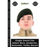 Single Sword Yün Askeri Bere, Jandarma, Komando, Tankçı Beresi Kadın Giyim Açık Hava Kışlık Aksesuar