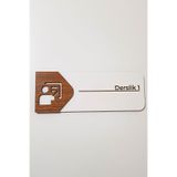 Sınıf ve Derslik Kapı Tabelası – MDF Okul Yönlendirme Levhası | 19x7 cm Çift Katmanlı