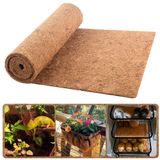 Sinimaka Coco Liner Rulo, 16 x 120 inç Hindistan Cevizi Fiber Astarları Ekici Pencere Kutusu Çiçek Sepeti, Doğal Coco Mats Coco Hindistan Cevizi Levha Sürüngen Halı için, Hayvan Evcil Hayvan Pedi,
