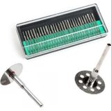 SİNKA Merttools Dremel Proxxon Uyumlu Freze 30'lu Ahşap Oyma Delme Aşındırıcı Elmas Kesici Uç Seti