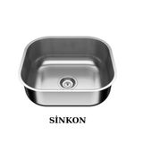 Sinkon Paslanmaz Krom Evye 40X45 Tezgah Altı Büyük Sifon Dahildir