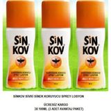 Sinkov Sivrisinek Kovucu Losyon Sinek Koruyucu Spray 3X100 Ml. - Krem