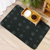 SINLAND Emici Pet Besleme Matı 20"x31" Hızlı Kuru Köpek Mat Gıda ve Su Kase için Lekesiz Köpek Su Sebili Mat Dağınık İçiciler için Köpek Aksesuarları