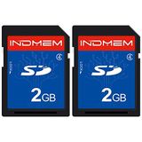 Sinobright INDMEM 2'li Paket SD Kart 2GB Sınıf 4 Flash Bellek Kartı 2G SLC Stanard Güvenli Dijital Kartlar (2 ADET)