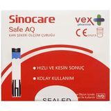 Sinocare Kan Şekeri Test Stripi 50'li