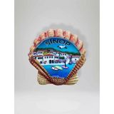 SİNOP Temalı Kabartmalı Polyester Magnet Buzdolabı Süsü (kod:956) 6,5cm x 6,5cm