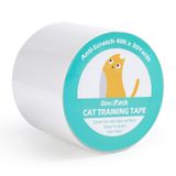 SinoPack Anti Kedi Çizik Bandı, Kedi Eğitim Bandı, Kediler için Kanepe Koruyucu, Mobilya için Kedi Çizik Caydırıcı, Çift Taraflı Bant Anti Kedi Çizilmeye Karşı Koruyucu (10 cm x 30 Yd)