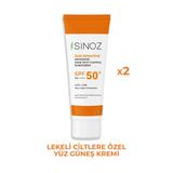 Sinoz Leke Karşıtı Aydınlatıcı Yüksek Koruyucu Niacinamide İçeren Yüz Güneş Kremi Spf50+ (2 X 50Ml)