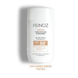 Sinoz Tinted Sıvı Yüz SPF 50+ 50 ml Yeni Nesil Güneş Filtreleri İle Hibrit Formül Güneş Kremi