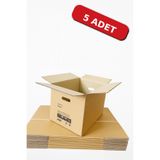 SinPack 5 Adet Çift Oluklu El Geçmeli Karton Koli 60x40x40 – Taşıma, Kargo, Depolama,Taşınma,Çeyiz