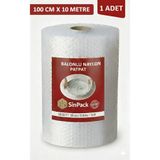 SinPack PATPAT BALONLU NAYLON 1.KALİTE 3 KATLI TAŞIMA EŞYA KORUMA PIT PIT AMBALAJ HAVALI NAYLON 100cmx10mt