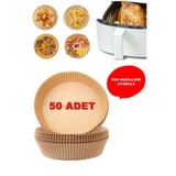 sin@rasta Airfryer Pişirme Kağıdı 50 Adet Hava Fritözü Airfryer Firitözü Airfryer Yağsız Firitöz Pişirme