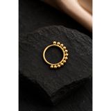 Sinsemilla Jewelry Altın Boncuk Detaylı Halka Helix Kıkırdak Piercing