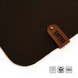 SINTIO KEÇE MOUSEPAD KAYDIRMAZ TABAN İLAVELİ, Oyuncu Gamer Mouse Pad, Büyük Boy Large Ofis Tipi Mouse Ped, Fare Altlığı, Düz Masa Koruyucu Klavye Altı Mousepad (Kahverengi, 40x90)