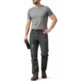 SINWEAR Erkek Kışlık Içi Polar Su Itici Rüzgar Geçirmez Outdoor Softshell Pantolon - Füme